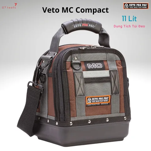 Túi Đeo VETO MC Compact Tools Bag Đế Cao Su Đúc Chống Nước - Dung Tích 11 Lít