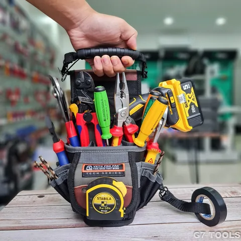 VETO DP3 Túi Đeo Hông Mang Tool Và Máy Khoan Gồm 17 Pockets