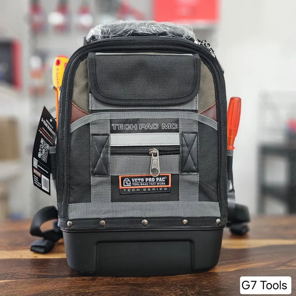 VETO Tech Pac MC Nâu Xám - Ba Lô Dung Tích 18 Lít Gồm 2 Ngăn Cố Định