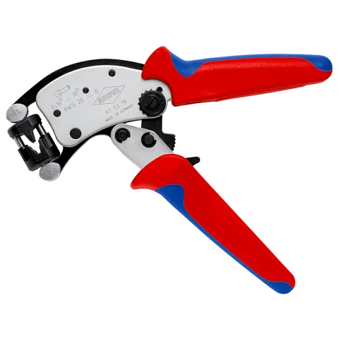 Kềm Bấm Cos Pin Rỗng KNIPEX Twistor T 97 53 19 Ngàm Xoay Rotatable Die Head
