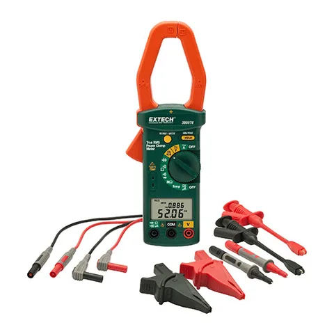 Ampe kìm đo công suất AC 1 pha/3 pha 1000A Extech (bộ kit 380976-K)
