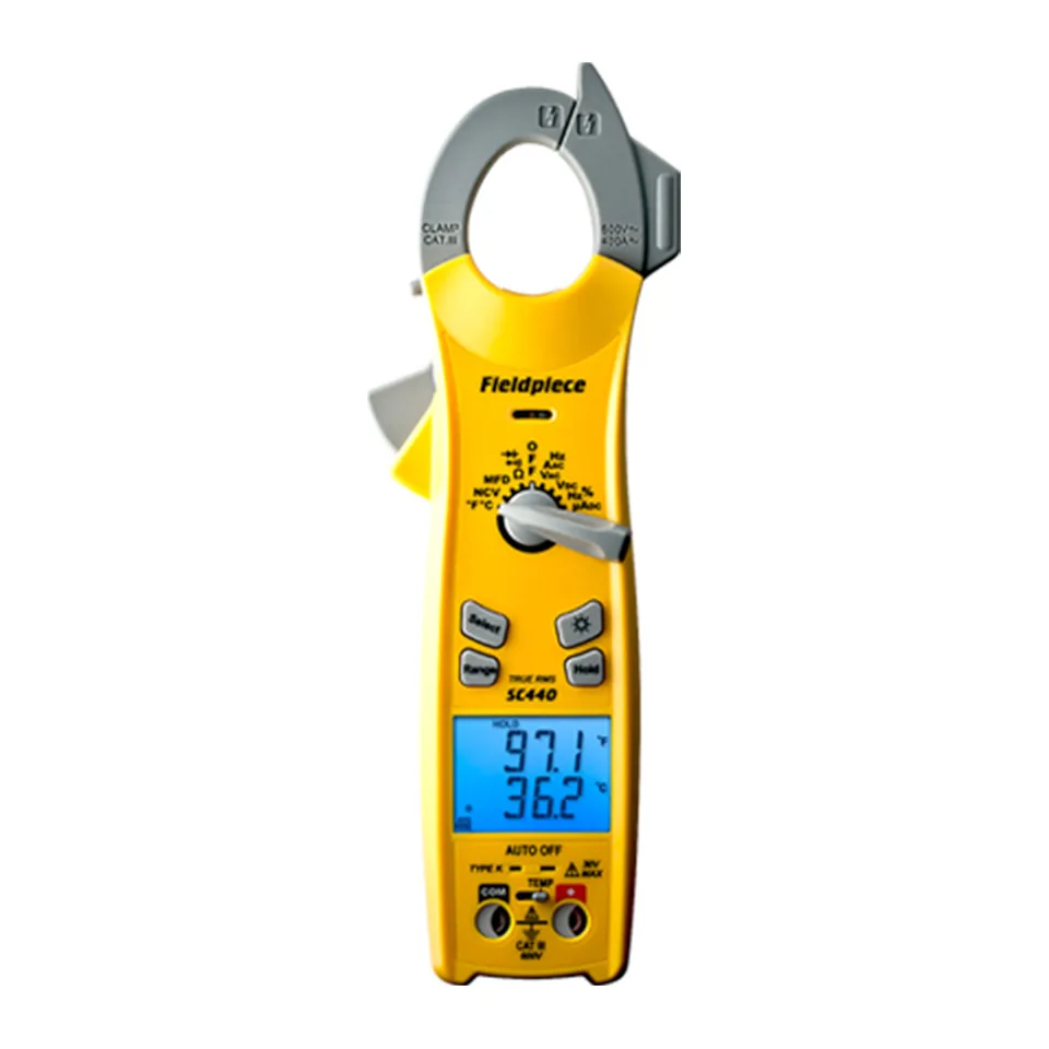 Ampe kìm True RMS cho điện lạnh Fieldpiece SC440 đo dòng khởi động (inrush), 400A