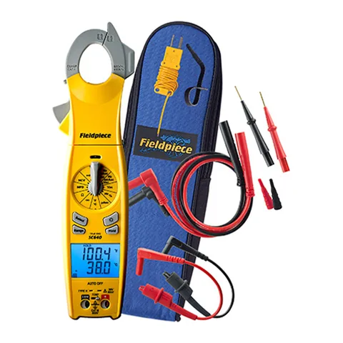 Ampe kìm True RMS đầu xoay cho điện lạnh Fieldpiece SC640 đo dòng khởi động (inrush), 400A