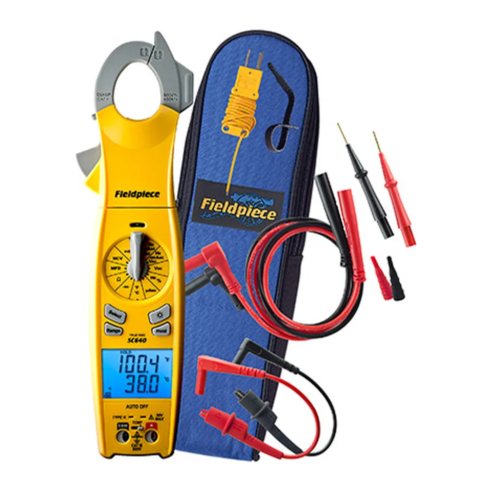Ampe kìm True RMS đầu xoay cho điện lạnh Fieldpiece SC640 đo dòng khởi động (inrush), 400A