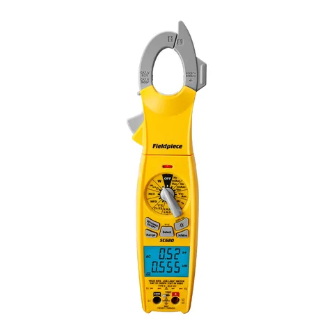 Ampe kìm True RMS đầu xoay Fieldpiece SC680 kết nối Job Link, 600A AC/DC