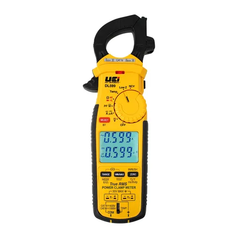 Ampe kìm True RMS UEi DL599 đo hệ số công suất, thứ tự pha 3 pha, kiểm tra mất cân bằng động cơ