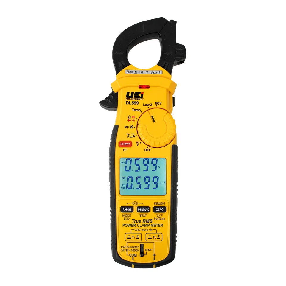Ampe kìm True RMS UEi DL599 đo hệ số công suất, thứ tự pha 3 pha, kiểm tra mất cân bằng động cơ