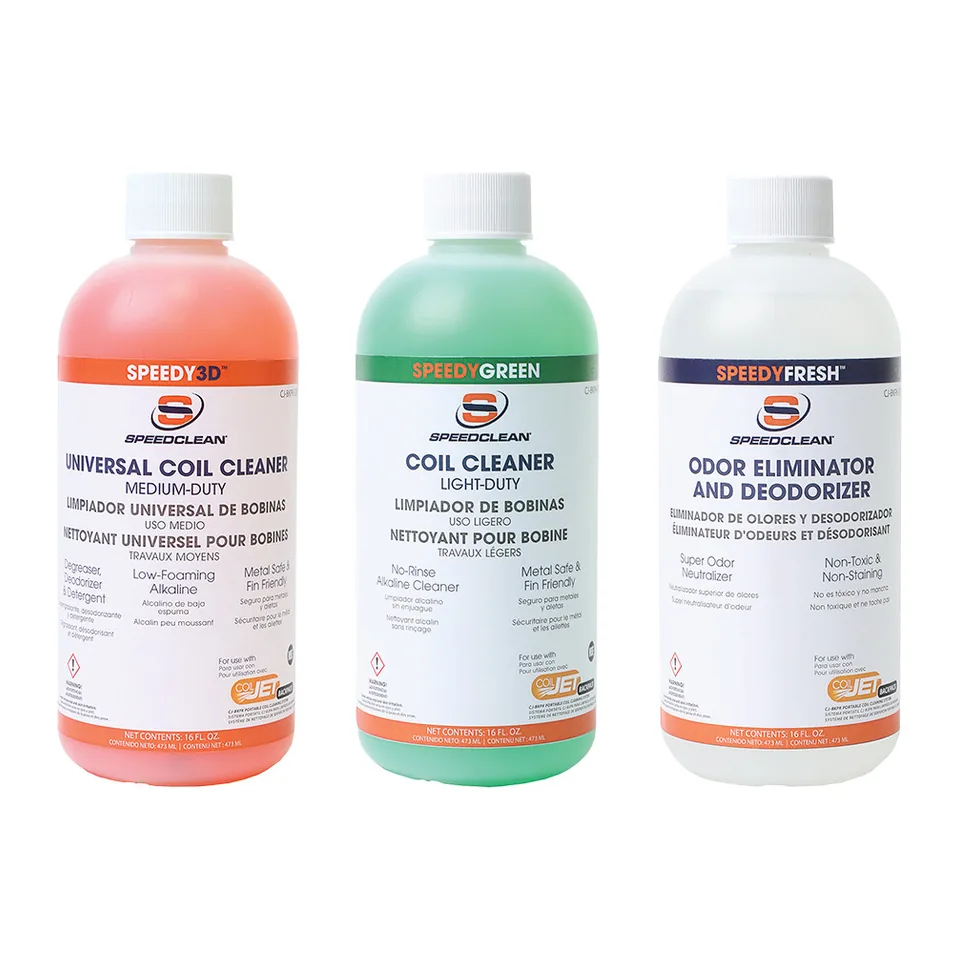 Bộ 3 chai hóa chất SpeedClean CJ-BKPK-3N1 3-in-1 cho bình phun ba lô CoilJet