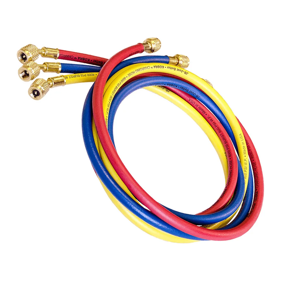 Bộ 3 dây nạp gas JB Industries KOBRA CCLE-A2L-60 dài 60", đầu nối A2L, 1/4" x 1/4"