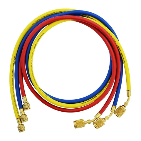 Bộ 3 dây nạp gas JB Industries KOBRA Secure Seal CCLSX-60 đầu thay được, dài 60", 1/4" x 1/4"