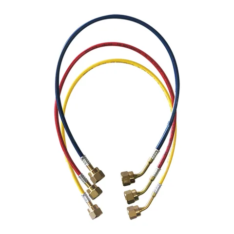 Bộ 3 dây nạp gas mềm chống rung cho gas hydrocarbon JB Industries CCLRF-18 dài 18", 1/4" x 1/4"