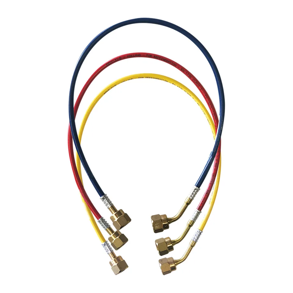 Bộ 3 dây nạp gas mềm chống rung cho gas hydrocarbon JB Industries CCLRF-18 dài 18", 1/4" x 1/4"