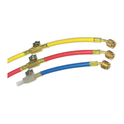 Bộ 3 dây nạp gas NRP có van bi ngắt, dài 5 ft (đỏ, xanh, vàng)