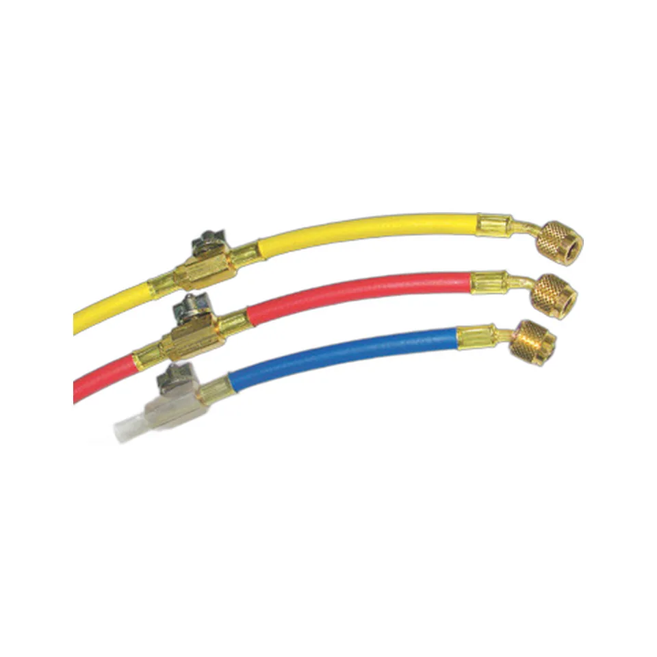 Bộ 3 dây nạp gas NRP có van bi ngắt, dài 5 ft (đỏ, xanh, vàng)
