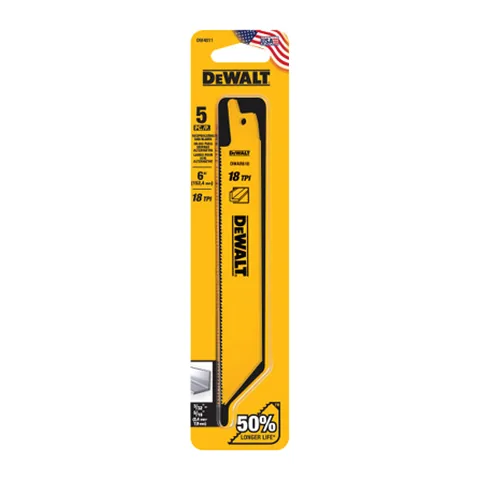 Bộ 5 lưỡi cưa kiếm Dewalt DW4811