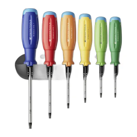 Bộ 6 Tua Vít PB Swiss Tools Rainbow Evo 38440 Mũi Hoa Thị Torx