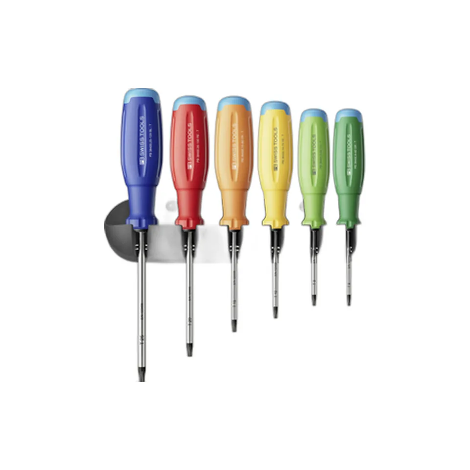 Bộ 6 Tua Vít PB Swiss Tools Rainbow Evo 38440 Mũi Hoa Thị Torx