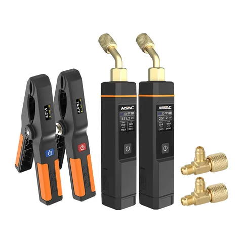 Bộ chẩn đoán gas lạnh thông minh NAVAC SK2TP1 gồm kẹp đo nhiệt và đầu đo áp suất Bluetooth