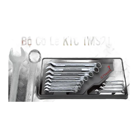 Bộ Cờ Lê Đầu Tròng KTC TMS212 Gồm 12 Chi Tiết - Sản Xuất Tại Nhật Bản