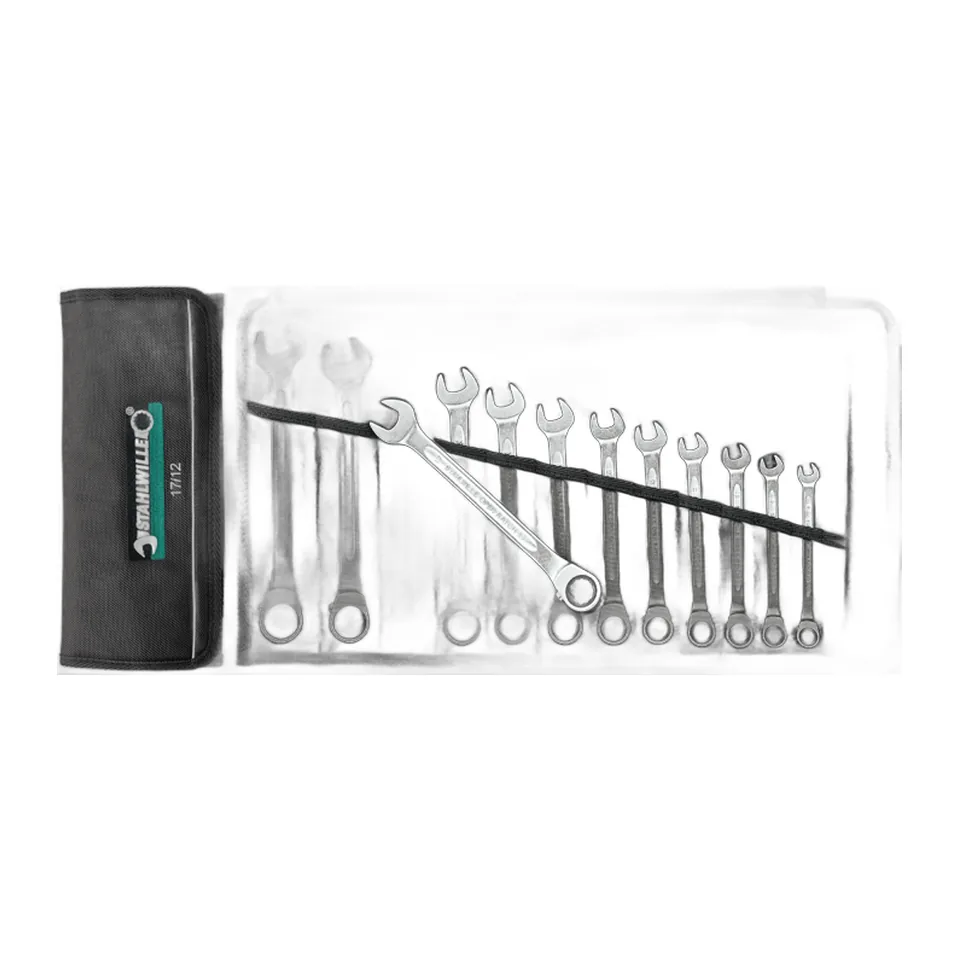 Bộ Cờ Tự Động Stahlwille 96411712 Gồm 12 Chiếc Đầu Cong 15° 72 Bánh Răng