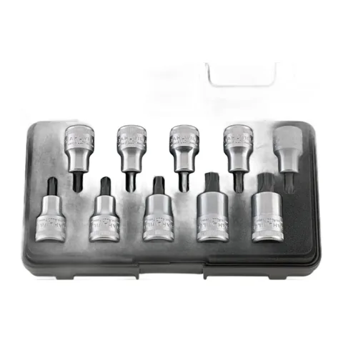 Bộ Đầu Khẩu Hoa Thị Có Lỗ 1/2" 10 Chi Tiết