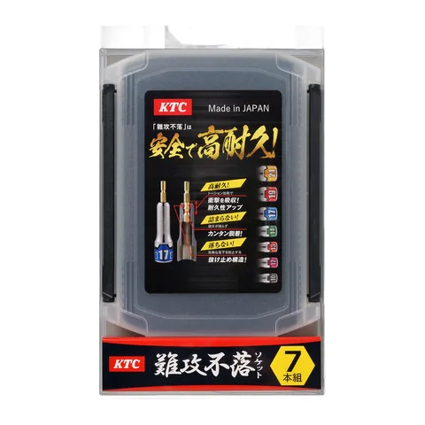 Bộ Đầu Khẩu Lục Giác 7 Chi Tiết KTC TBZP637 - Dùng Cho Máy Siết Bulong _ Hàng Cao Cấp Chính Hãng Nhật Bản