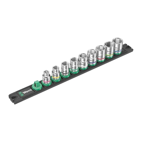 Bộ Đầu Tuýp Wera B4 Zyklop 3/8" Gồm Thanh Gắn Và 9 chi tiết_Mã 005430