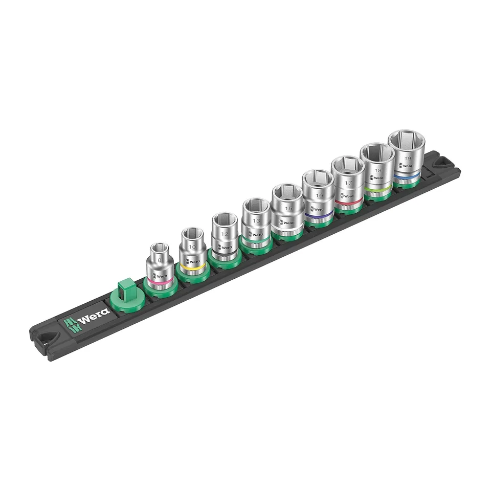 Bộ Đầu Tuýp Wera B4 Zyklop 3/8" Gồm Thanh Gắn Và 9 chi tiết_Mã 005430
