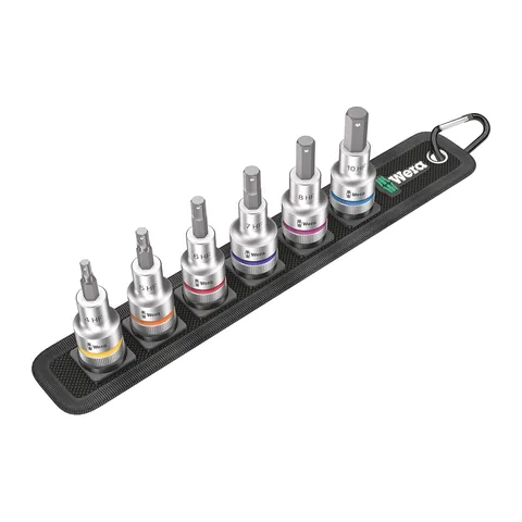 Bộ Đầu Tuýp Wera Belt C2 Zyklop In-Hex-Plus 1/2" –Gắn Trên Đai Vải Gồm 6 Chi Tiết Mã Sản Phẩm 003996