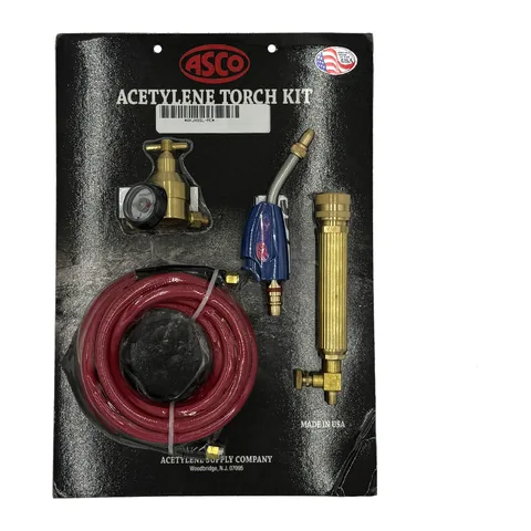 Bộ đèn khò hàn acetylene tự bật lửa ASCO AKJ4SSL-MC kèm đầu AJ3SL, van điều áp MC và dây