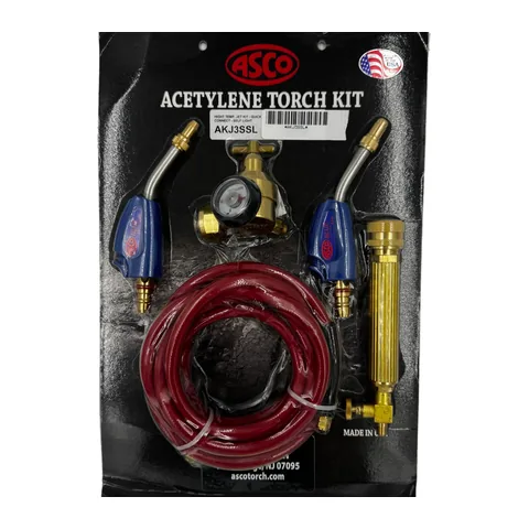 Bộ đèn khò hàn tự bật lửa ASCO AKJ3SSL Jet Plus, 2 đầu