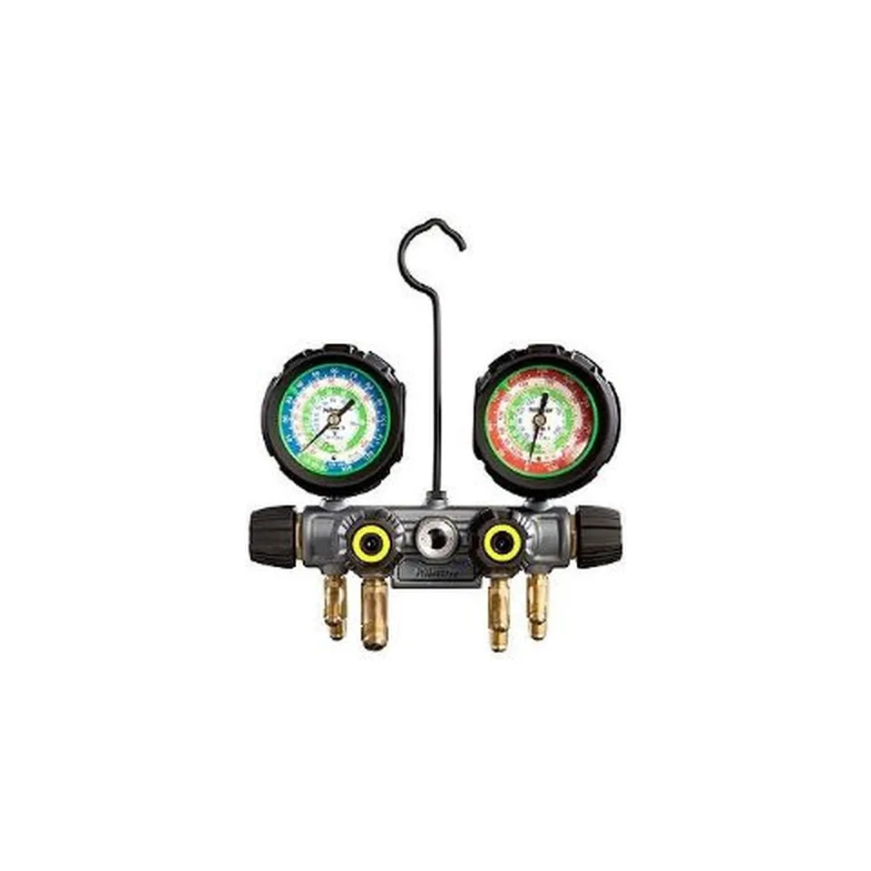 Bộ đồng hồ nạp gas 4 van Hilmor 1839132 (4V22404410) cho R22, R404A, R410A, không kèm dây