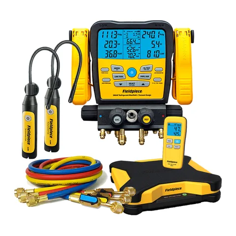 Bộ đồng hồ nạp gas điện tử không dây Fieldpiece SM482V kèm cân gas SR47 và đầu đo