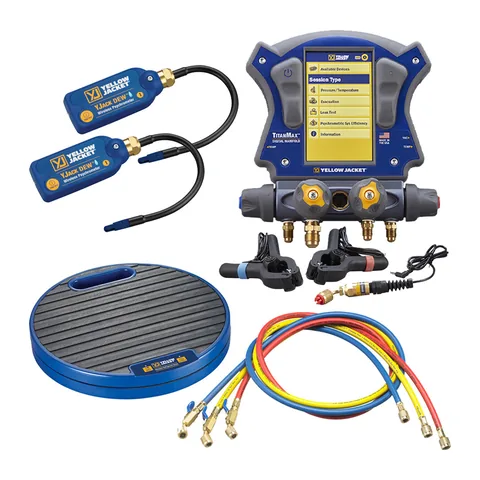 Bộ đồng hồ nạp gas điện tử không dây Yellow Jacket TitanMax kèm cân gas và đầu đo ẩm