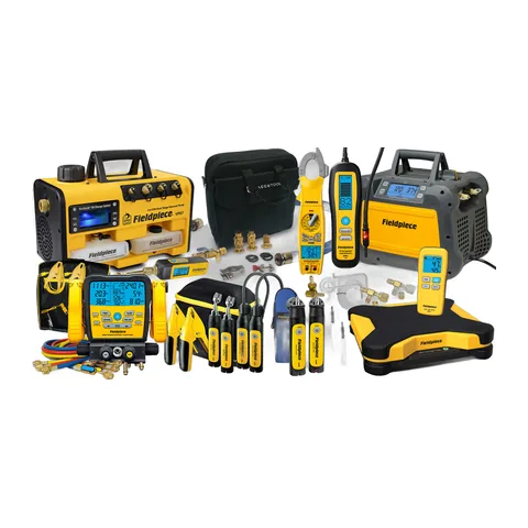 Bộ dụng cụ điện lạnh nâng cao Fieldpiece đầy đủ: chân không, thu hồi, nạp gas, dò rò, đo điện