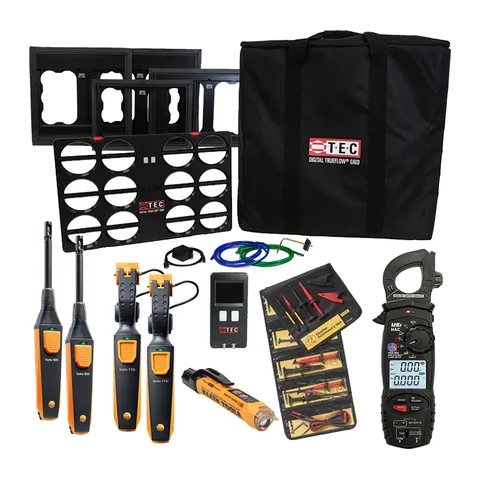 Bộ dụng cụ Home Energy Rater Master theo tiêu chuẩn ANSI/ACCA/RESNET 310, kèm lưới TrueFlow, testo, UEi, Fluke, Klein