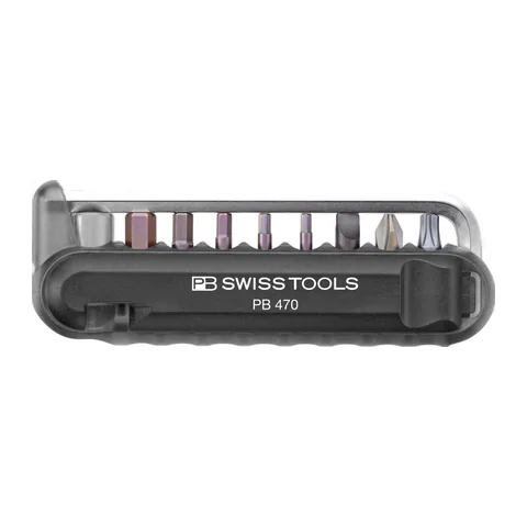 Bộ Dụng Cụ Xe Đạp PB Swiss Tools 470.Black Gồm 9 Chi Tiết & 2 Nạy Vỏ