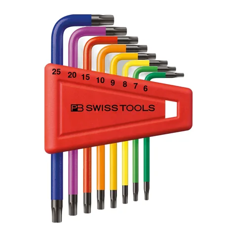 Bộ Hoa Thị Ngắn PB Swiss Tools Rainbow 410.H 6-25 RB CN