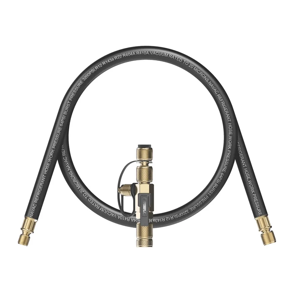 Bộ hút chân không nhanh NAVAC NEVK1 gồm dây 3/8" sang 1/4" và dụng cụ tháo ty van