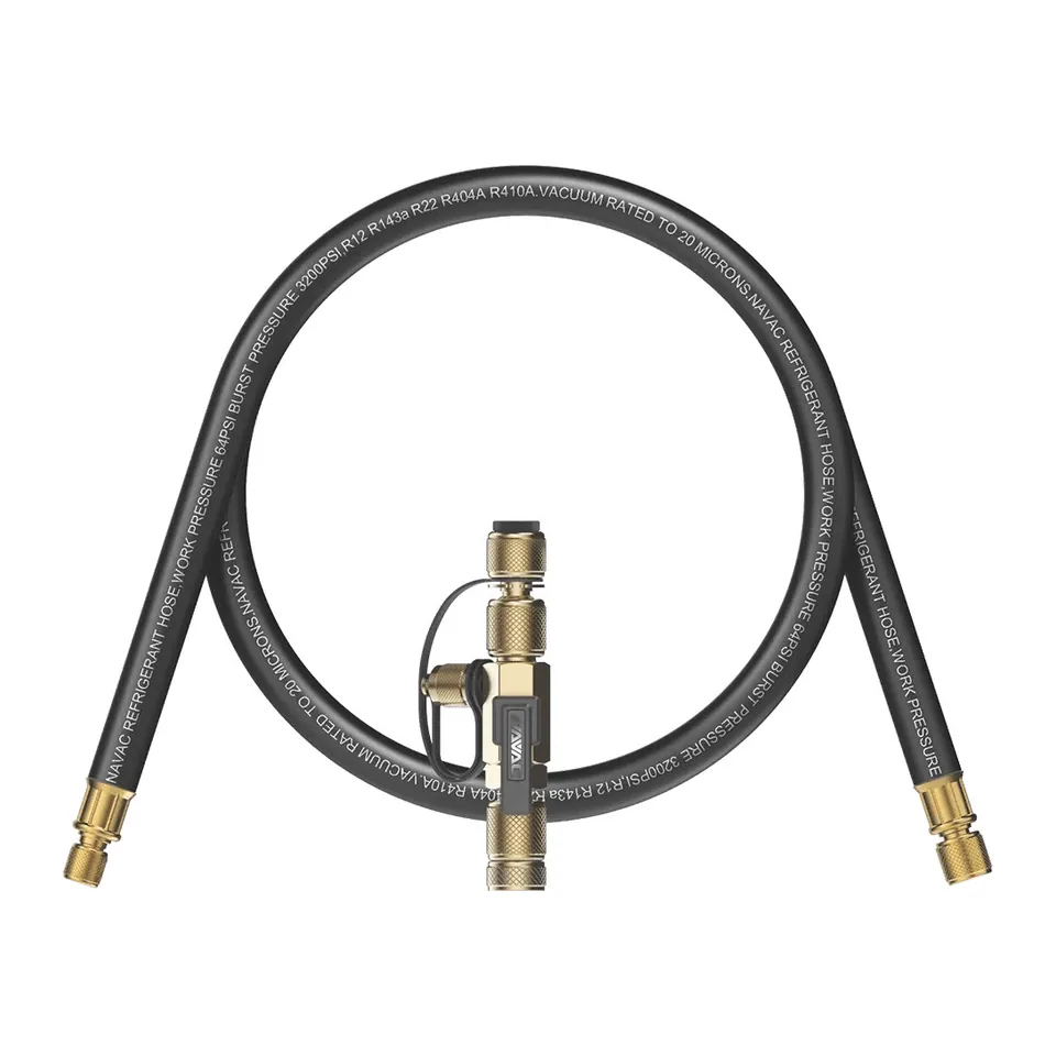 Bộ hút chân không nhanh NAVAC NEVK2 gồm dây 1/2" sang 1/4" và dụng cụ tháo ty van