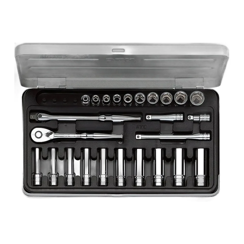 Bộ Khẩu 1/4" KTC TB2X20 Gồm 25 Chi Tiết – Hàng Cao Cấp Nhật Bản
