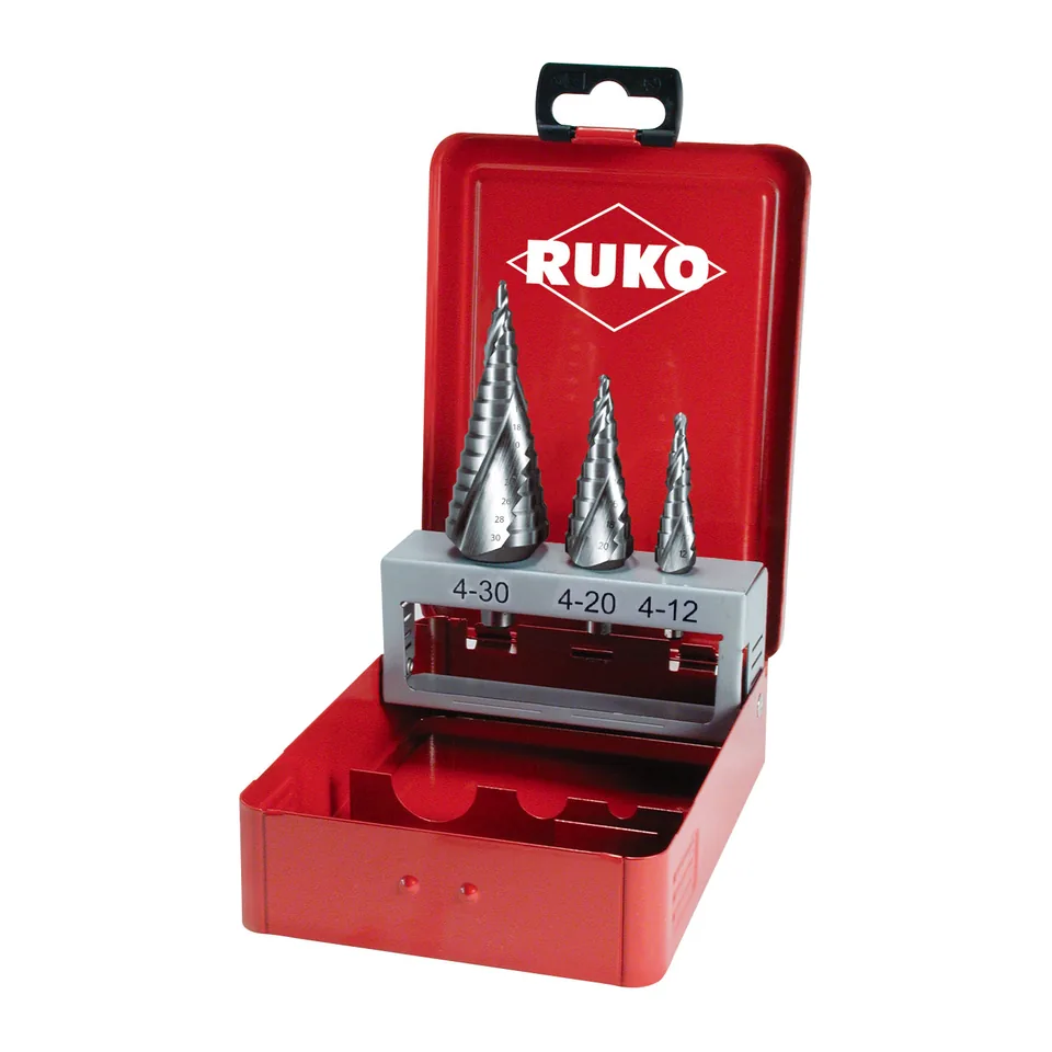 Bộ khoan Tầng Ruko 3 Mũi Spiral Trong Hộp Thép