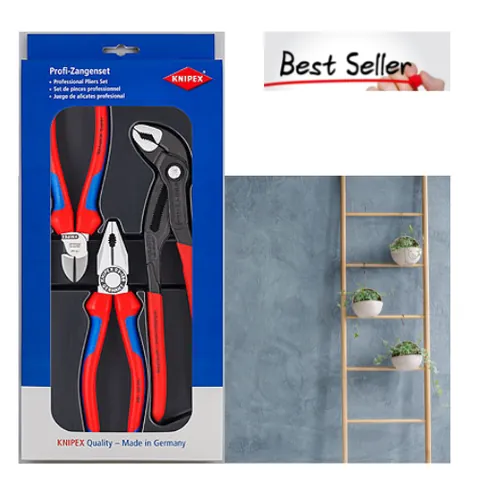 Knipex 00 20 09 V01 - Bộ Kìm Gia Đình Best Seller Gồm 3 Cây Thông Dụng