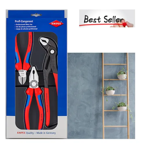Knipex 00 20 09 V01 - Bộ Kìm Gia Đình Best Seller Gồm 3 Cây Thông Dụng