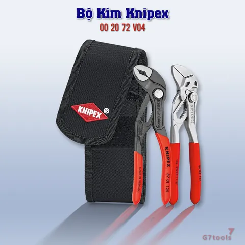 Bộ Kìm Knipex 00 20 72 V04 Gồm 87 01 125, 86 03 125 và Túi đeo hông