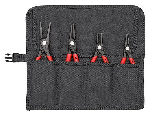 Bộ Kìm Phe Mũi Gài Knipex 00 19 57 Gồm 4 Chiếc Mũi Thẳng Trong Túi Vải