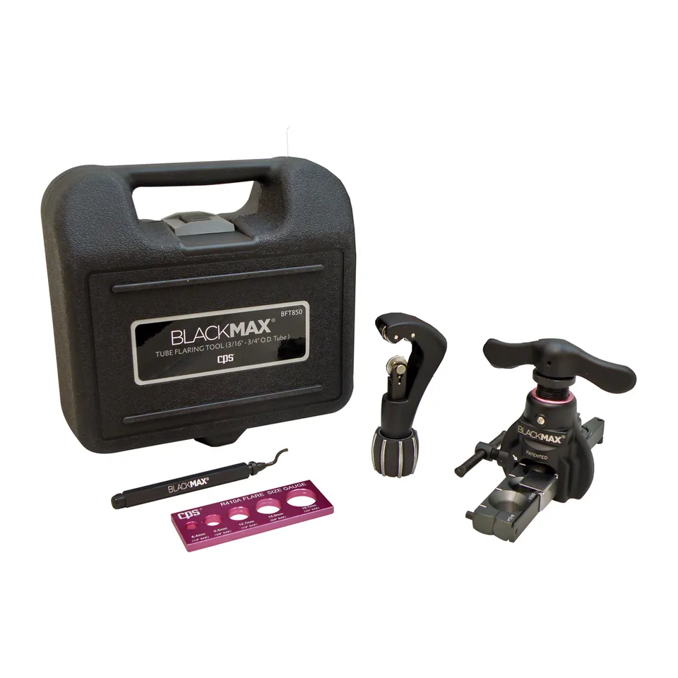 Bộ loe ống đồng BlackMax BFT850K kèm thước đo loe, dao cắt ống và dụng cụ vát mép