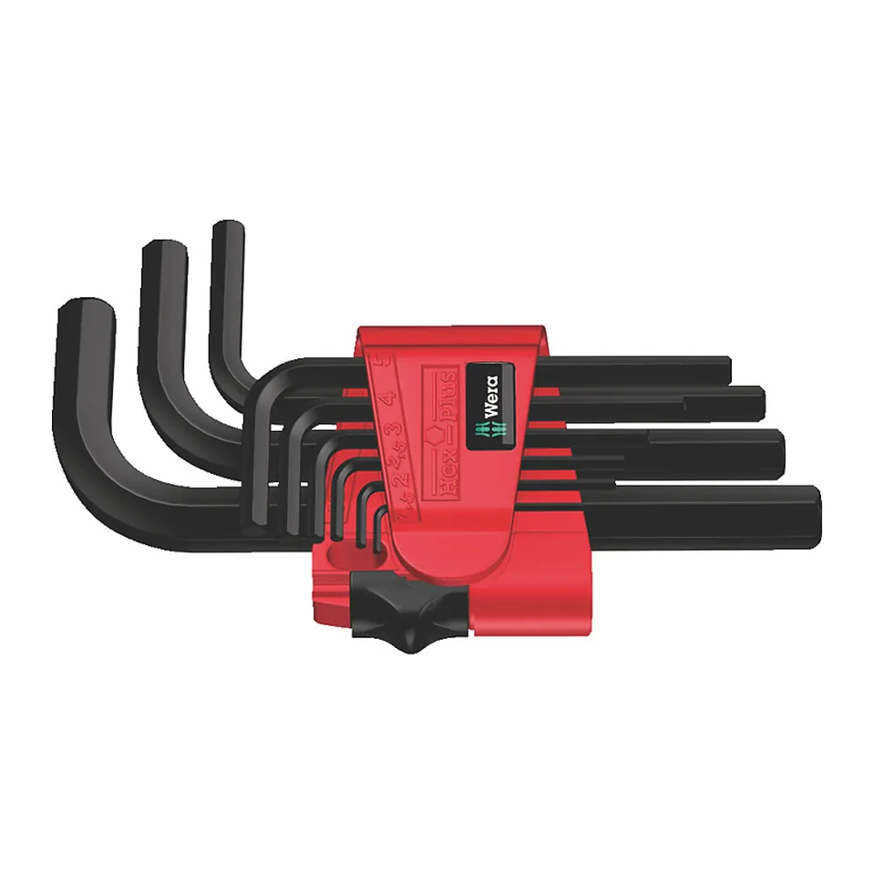 Bộ Lục Giác Ngắn Wera 950/9 Hex-Plus 7 - Mã Sản Phẩm 021737 Gồm 9 Chi Tiết