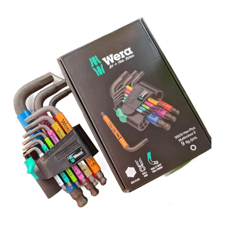 Bộ Lục Giác Ngắn Wera 950/9 Hex-Plus Multicolour 2 Mã 133164