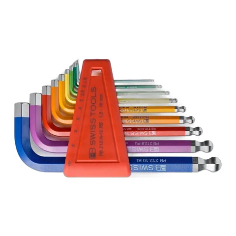 Bộ Lục Giác PB Swiss Tools Rainbow Ngắn 212.H-10 RB